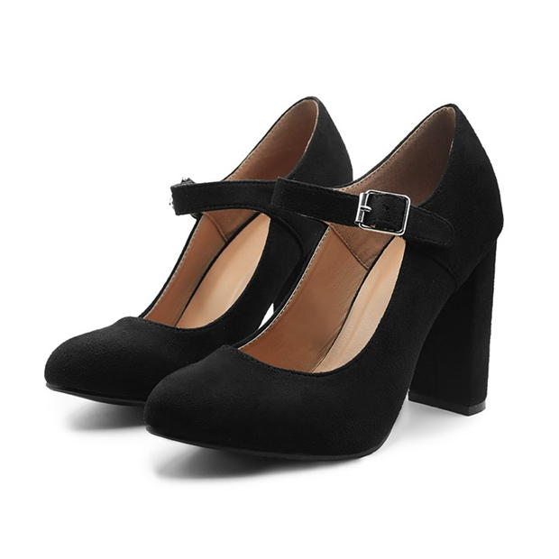 Where’s That From Michelle Block High Heel Pump With Front Buckle St