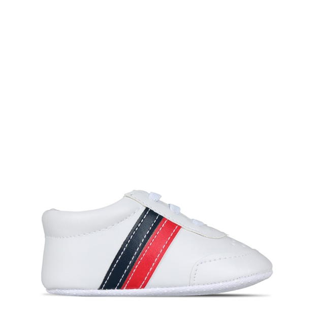 Hello World Double Stripe Pram Shoe