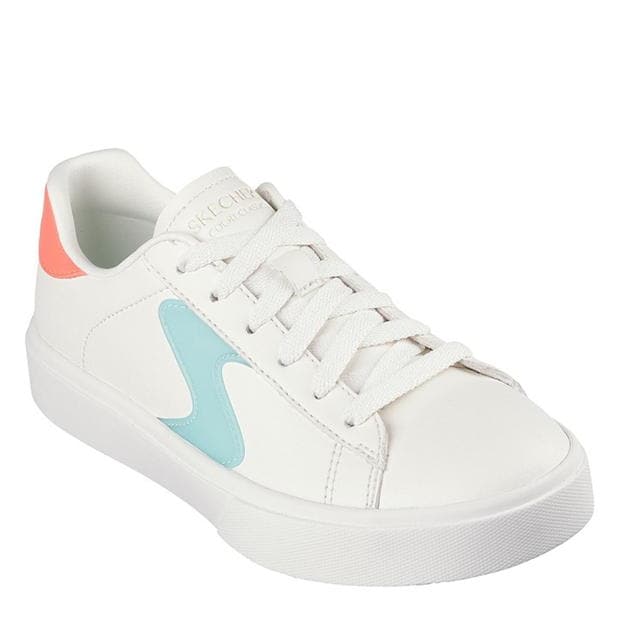 Skechers Color Pop Lace Up Sneaker W S Lo Court Trainers Girls