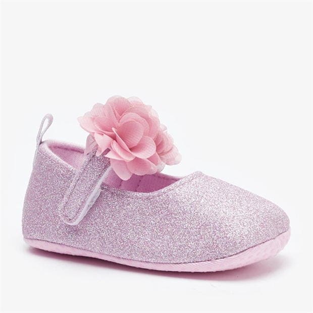 Be You Sequin Flower Pram Shoes