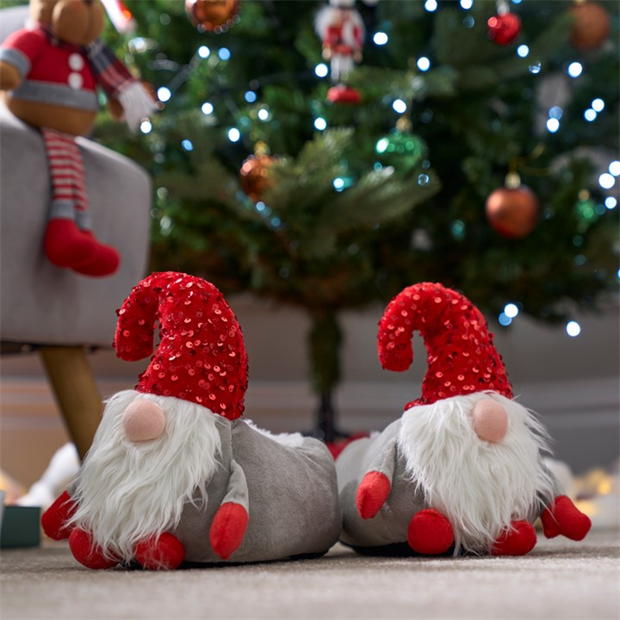 Linea Ladies Christmas Gonk Slipper