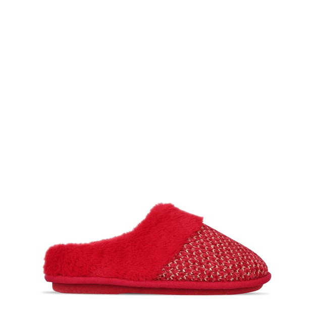 Linea Glitter Chenille Slipper