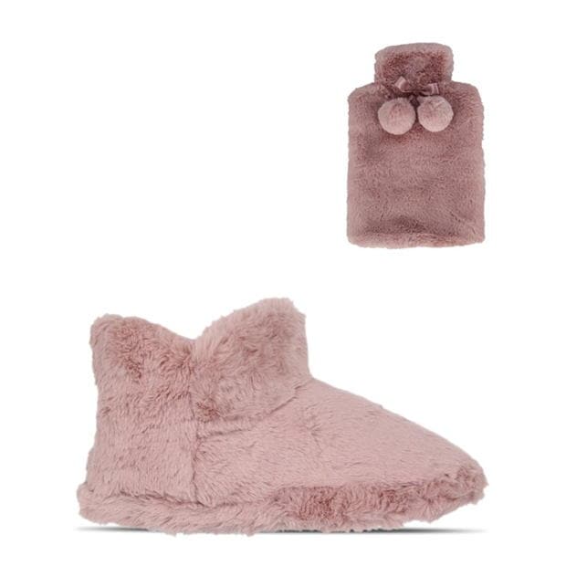 Linea Hot Water Bottle & Slipper Boot Set