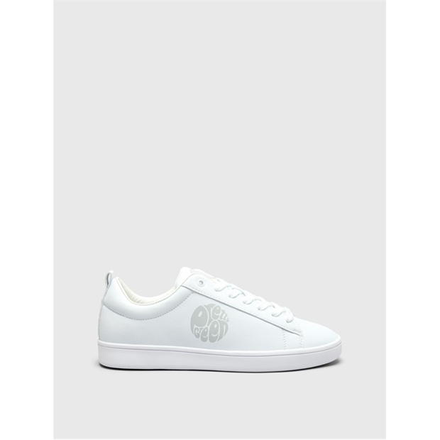 Pretty Green Blanco Low Trainers