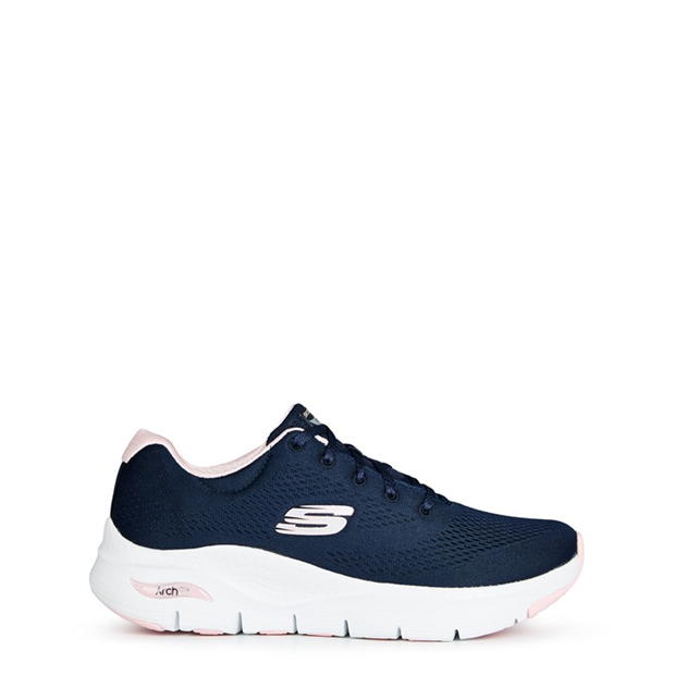 Skechers Engineered Mesh Lace-Up Low-Top Trainers Womens