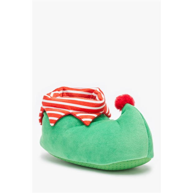 Be You Kids Christmas Elf Slippers