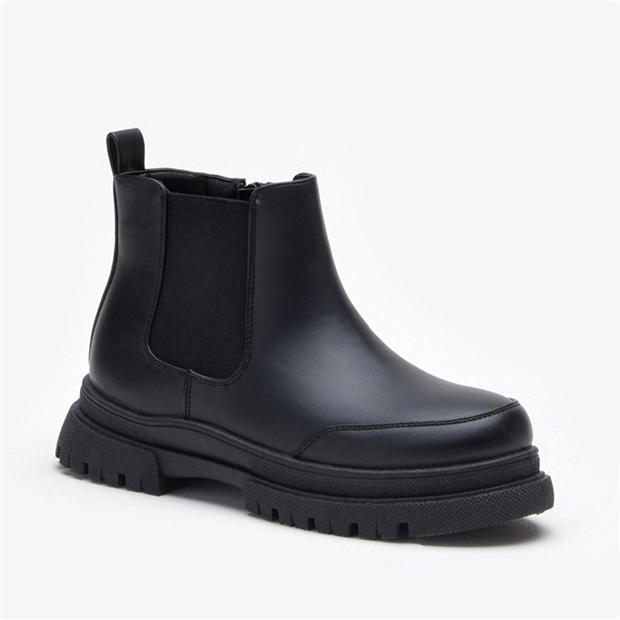 Studio Chunky Sole Low Ankle Chelsea Boots