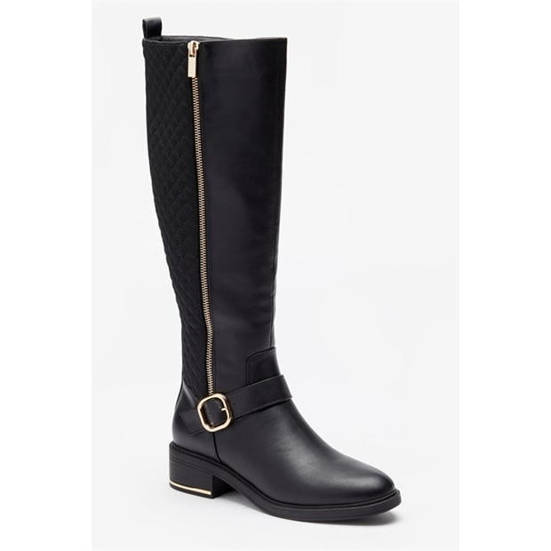 Studio Comfort Quilted Tall Stretch Calf Boot