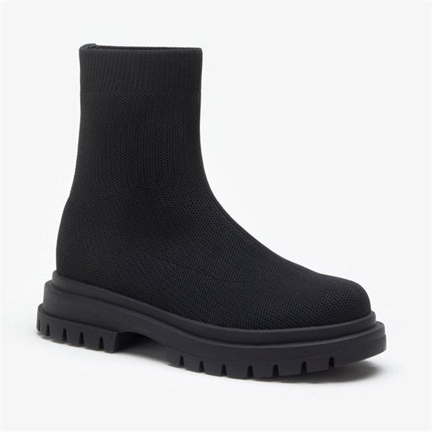 Studio Chunky Sole Ankle Boots Black