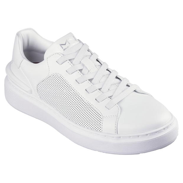 Skechers Classic Leather Court Stretch Lace Trainers Mens
