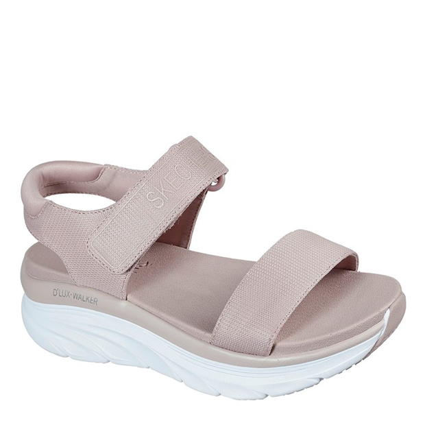 Skechers D Lux Walker - New Block Flat Sandals Womens