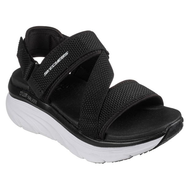 Skechers D Lux Walker Flat Sandals Womens