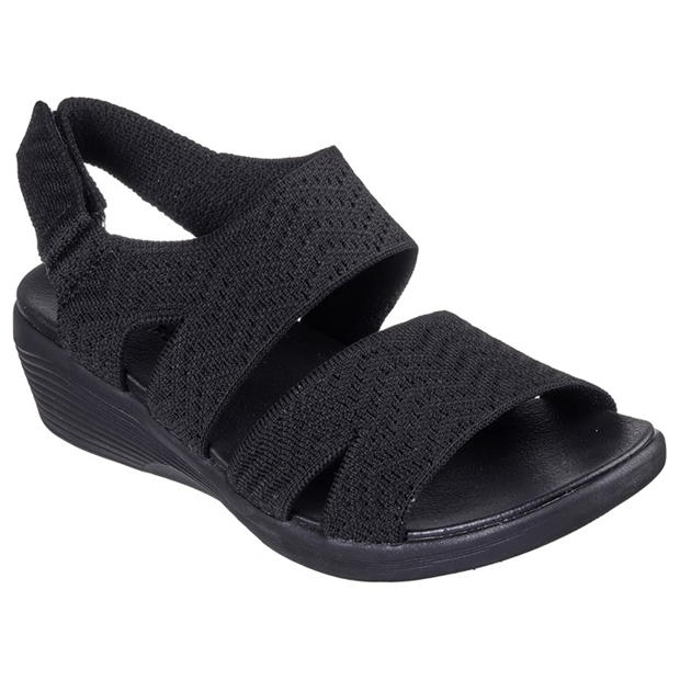 Skechers Adjustable Knit Cut Out Sandal W Lu Sports Sandals Womens