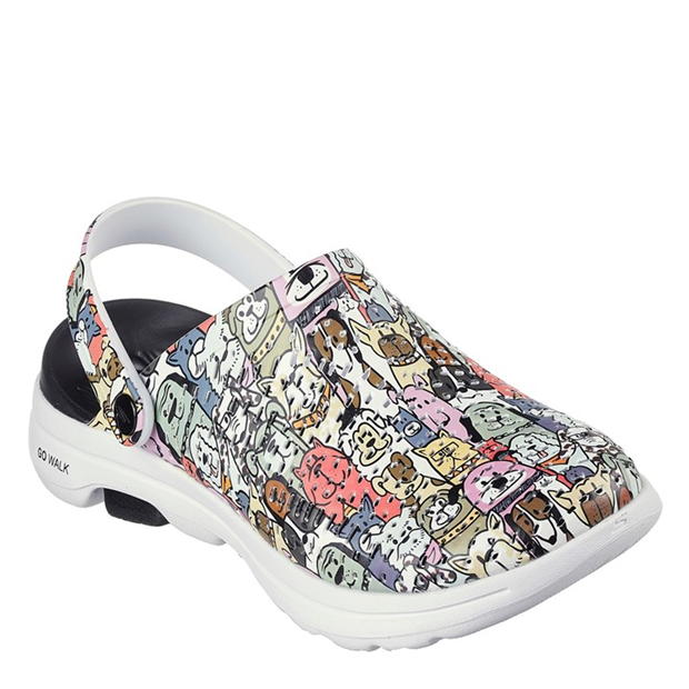 Skechers All Over Rover Print Molded Clog W Clogs Womens