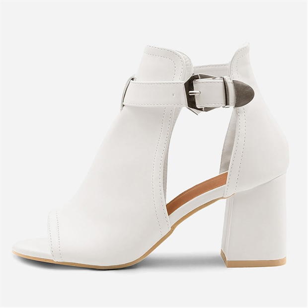 Wheres That From Lisa Open Toe Block Heels Ladies