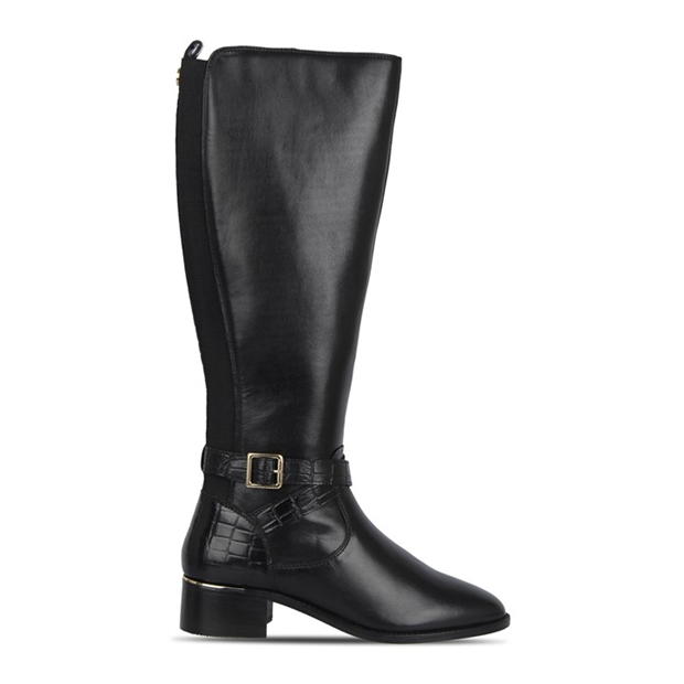 Biba Biba Leather Croc Knee High Boot