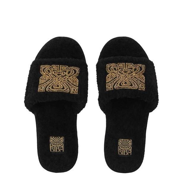 Biba Biba Logo Embellished Slipper