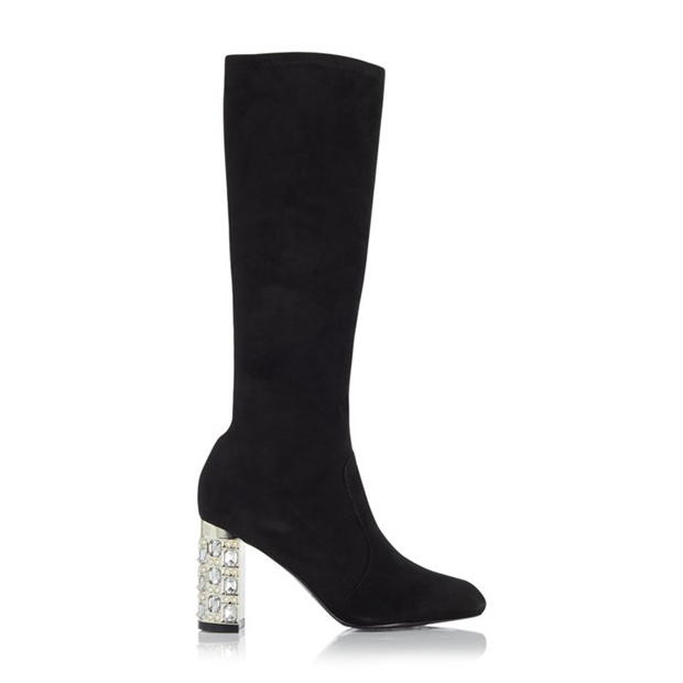 Dune London Dune London Stargazing Jewel Heel High Leg Boots