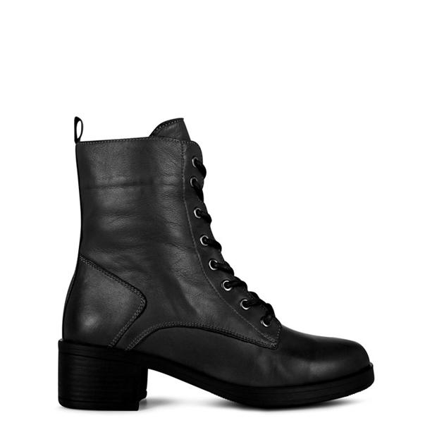 Moda in Pelle Calia Leather Biker Boots