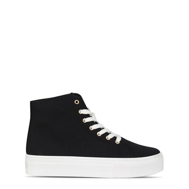 Be You Wide Fit High Top Flatform Trainer