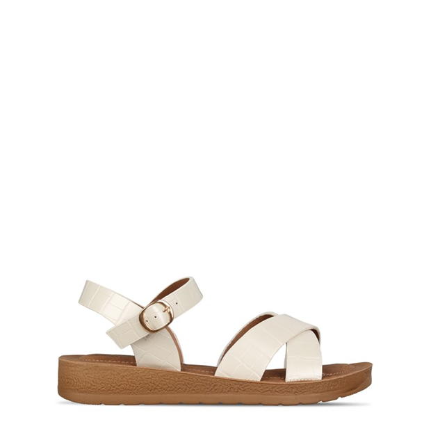 Be You Wide Fit Cross Strap Sandal