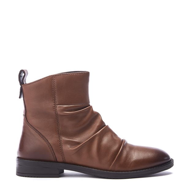 Moda in Pelle Brandish Tan Leather Boots