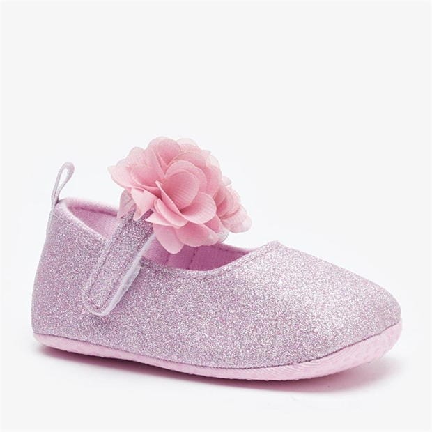 Be You Sequin Flower Pram Shoes