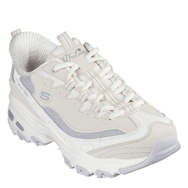 Skechers D Lites-Smooth Nostalgia Low-Top Trainers Womens