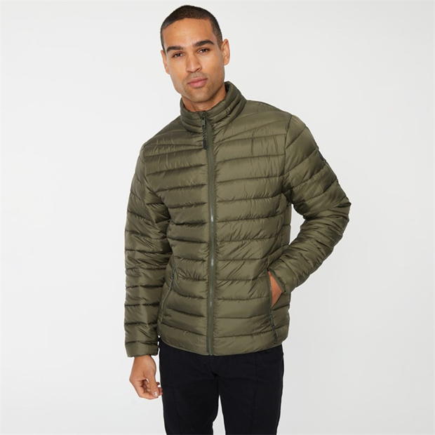 Threadbare Matte Finish Padded Funnel Neck Jacket