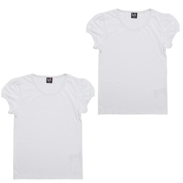 LA Gear 2 Pack PE T Shirts Junior Girls