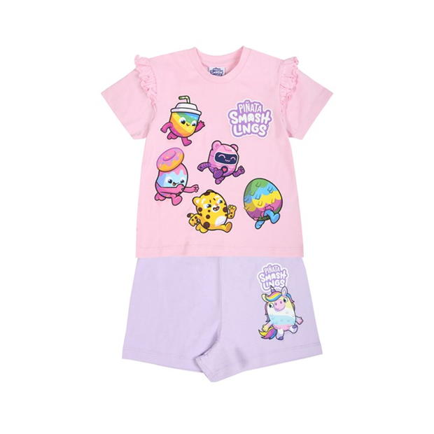 Character Girls Pinata Smashlings Short Sleeve Pj Set