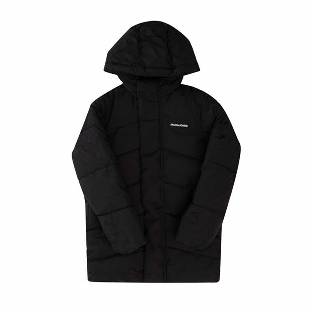 Jack and Jones Otis Long Puffer Hooded Jacket