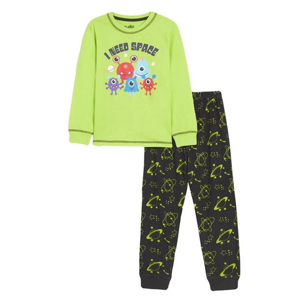 Be You Younger Boys Alien Space Pyjamas
