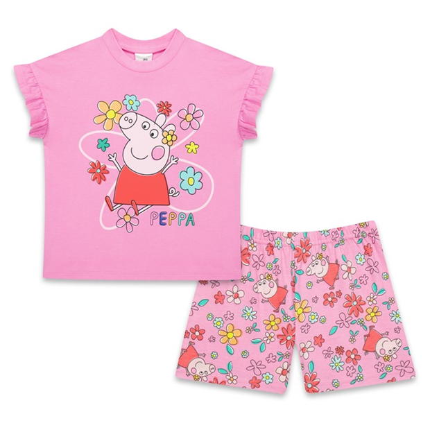 Character Peppa Pig Printed Short Sleeve Pj Set