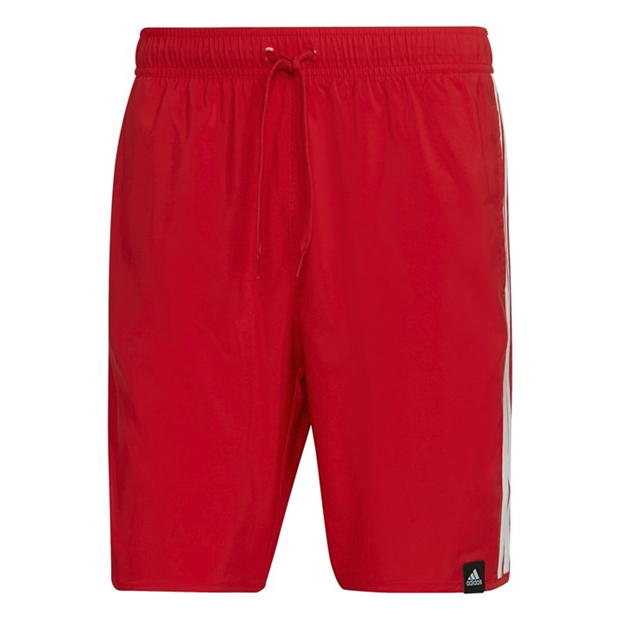 adidas Classic-Length 3-Stripes Swim Shorts Mens