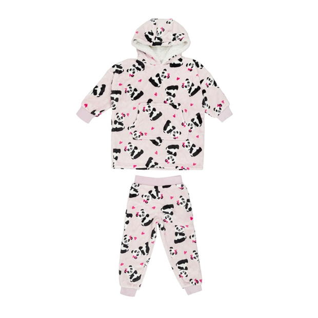 Miso Girls Panda Hoodie and Pant Set