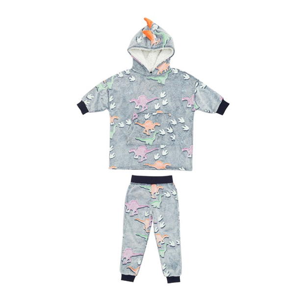 Firetrap Boys Glow in the Dark Hoodie and Pant Set