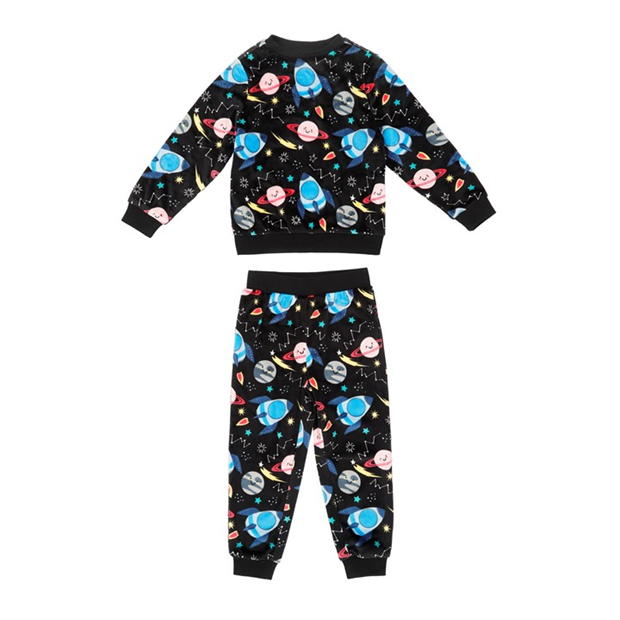 Firetrap Boys Space Velour Pyjama Set