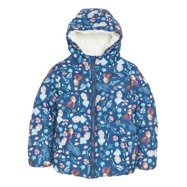 Character Girls Padded Printed Frozen Coat