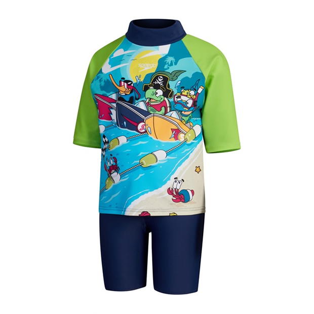 Speedo Boys Learn To Swim Sun Protection Top & Short