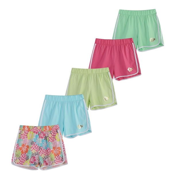 Be You Older Girl Pack Of 5 Tropic Shorts