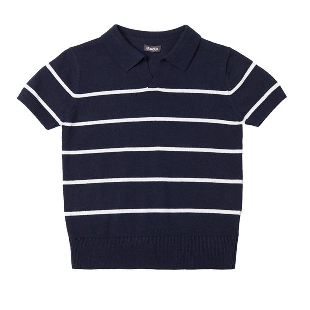 Studio Younger Boys Stripe Knitted Polo