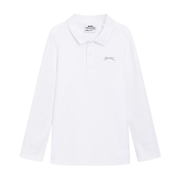 Slazenger Long Sleeve Plain Polo Junior