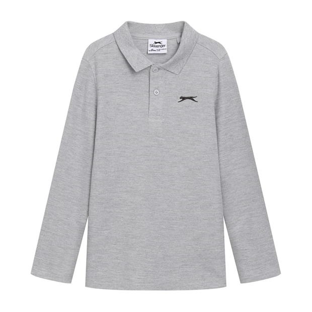 Slazenger Long Sleeve Plain Polo Junior