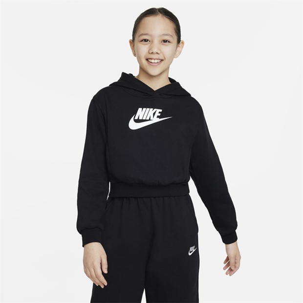 Nike Girls Sportswear Club Fleece Crop Hoodie