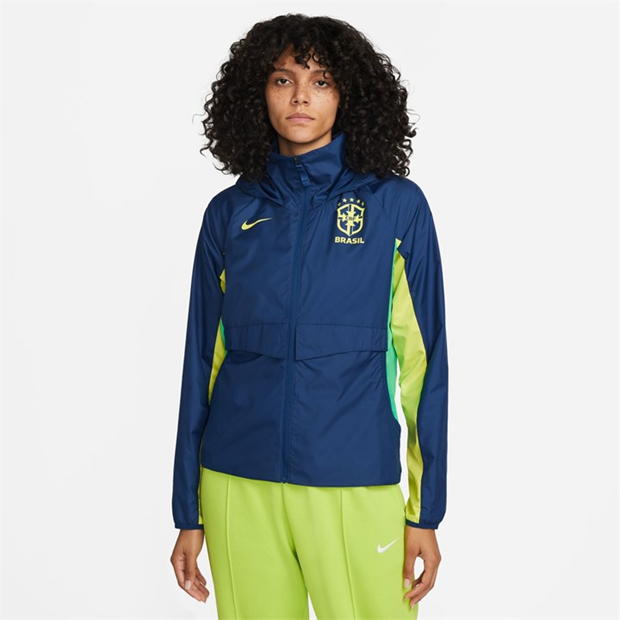 Nike Brazil Womens AWF Full Zip Football Jacket Ld99