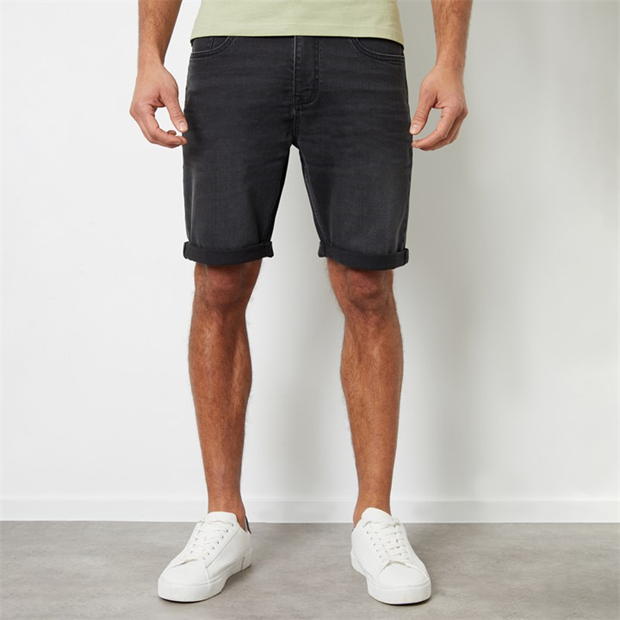 Threadbare Turn Up Denim Shorts