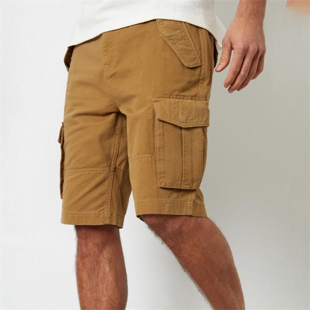 Threadbare Cotton Twill Utility Cargo Shorts