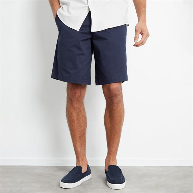 Threadbare Longer Length Cotton Twill Chino Shorts With Stret