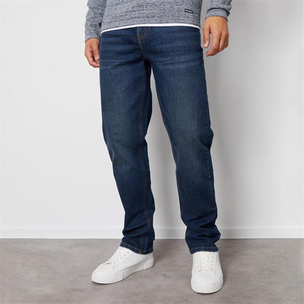 Threadbare Straight Fit Jeans With Stretch